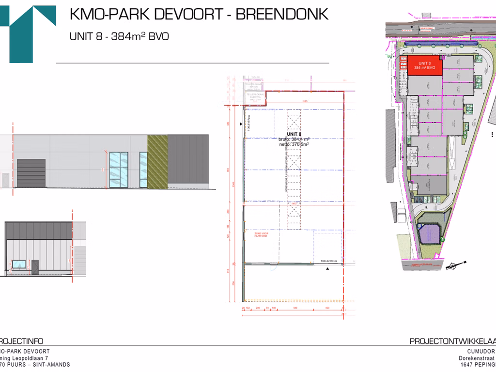 338 m² newly built business unit for sale in Puurs-Sint-Amands | A12