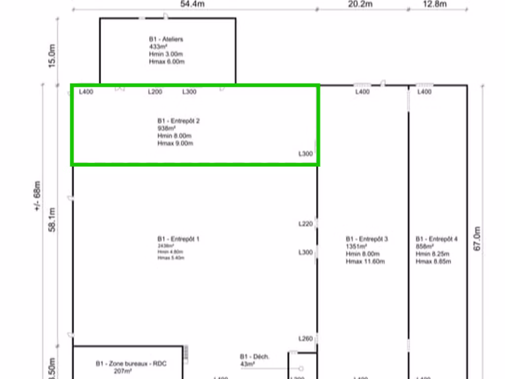 A LOUER - ENTREPOT + BUREAUX - WAVRE