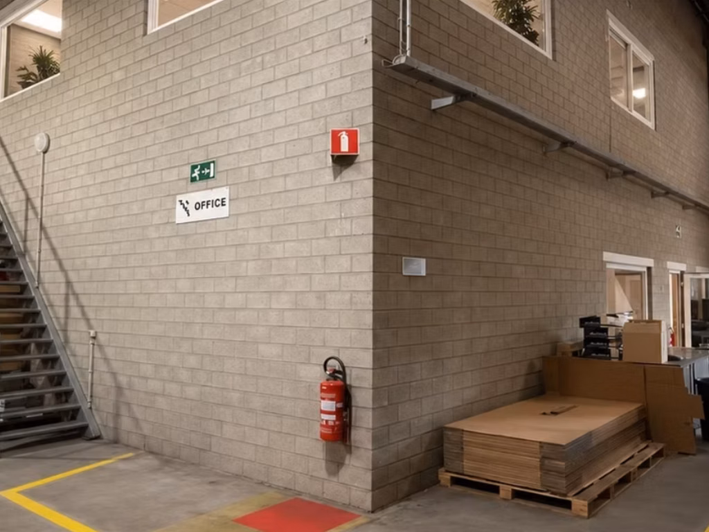 TE HUUR MAGAZIJN + KANTOREN MALLE