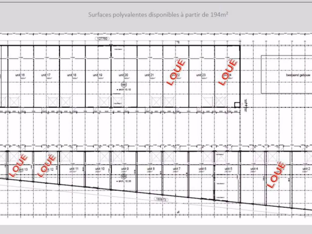 Industriel à louer <br> Ciney Achêne